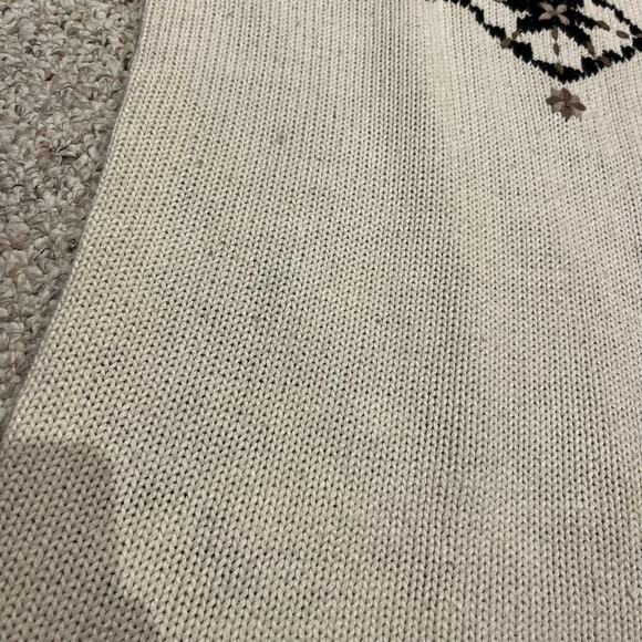 Vintage Paul Harris Embroidered Knit Sweater Sz L Textured Patchwork Grandmacore - Picture 3 of 8